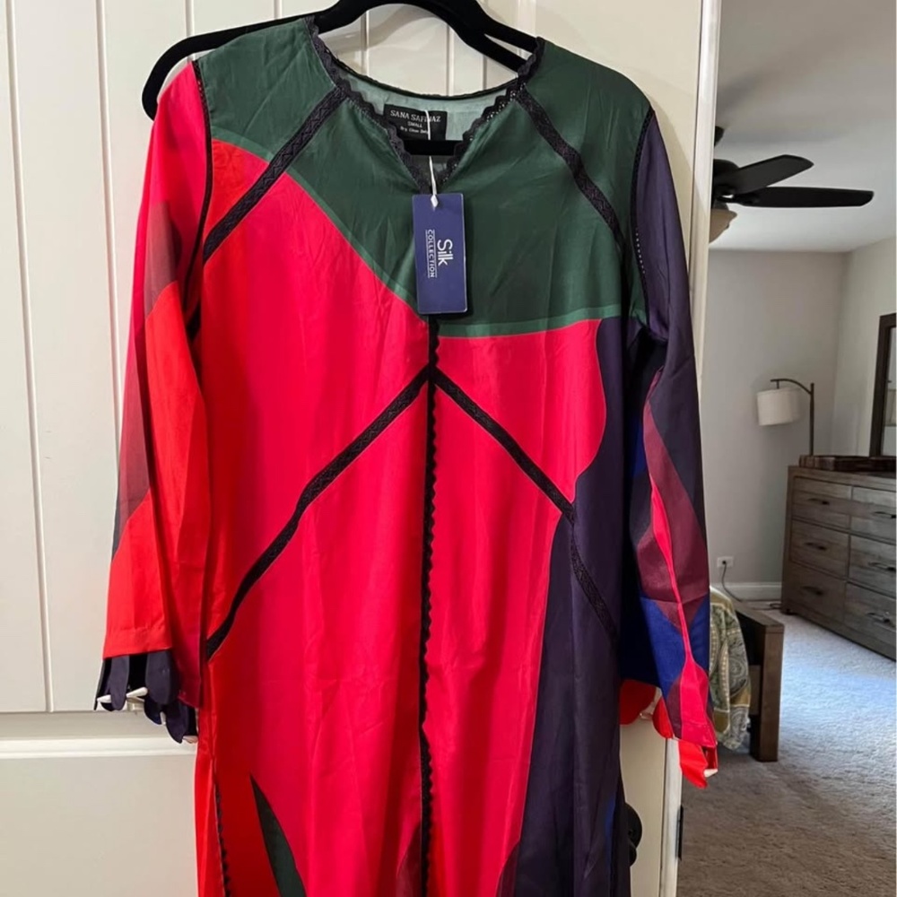 Pakistani Silk Shirt - Sana Safinaz